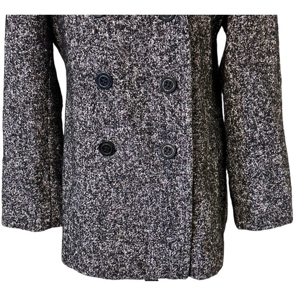 Calvin Klein Classic Double Breasted Large Buttons Wool Blend Jacket Size 12 - Picture 5 of 16